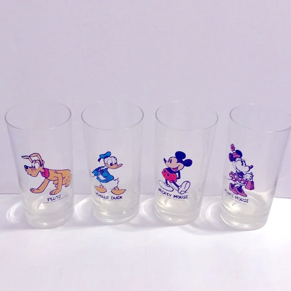Disney Other - 1970s Disney Character Tumblers Pluto Mickey Minnie and Donald Duck